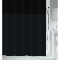Spirella Rideau de douche Polyester URBANKO 180x200cm Noir