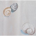 Spirella Cortina de ducha SNAIL Poliéster 180x180 cm Beige Spirella
