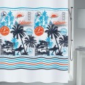 Rideau de douche Polyester CALI SURF 180x200cm QUALITÉ PREMIUM Multicolor MSV MSV