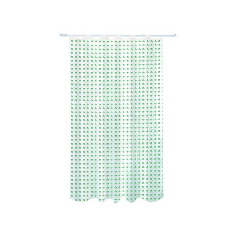 MSV Cortina de ducha Poliéster CAMBERRA 180x200cm CALIDAD PREMIUM Gris y Blanco MSV