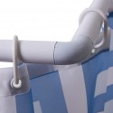 MSV Asta per tenda doccia angolare da fissare in alluminio 80x80x80cm Bianco MSV