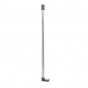 MSV Duschvorhangstangen Aufhänger für Alu-Eckbrause 60cm Chrom MSV