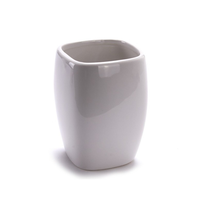 MSV Ensemble 3 accessoires de salle de bain Céramique CLASSIC Blanc MSV