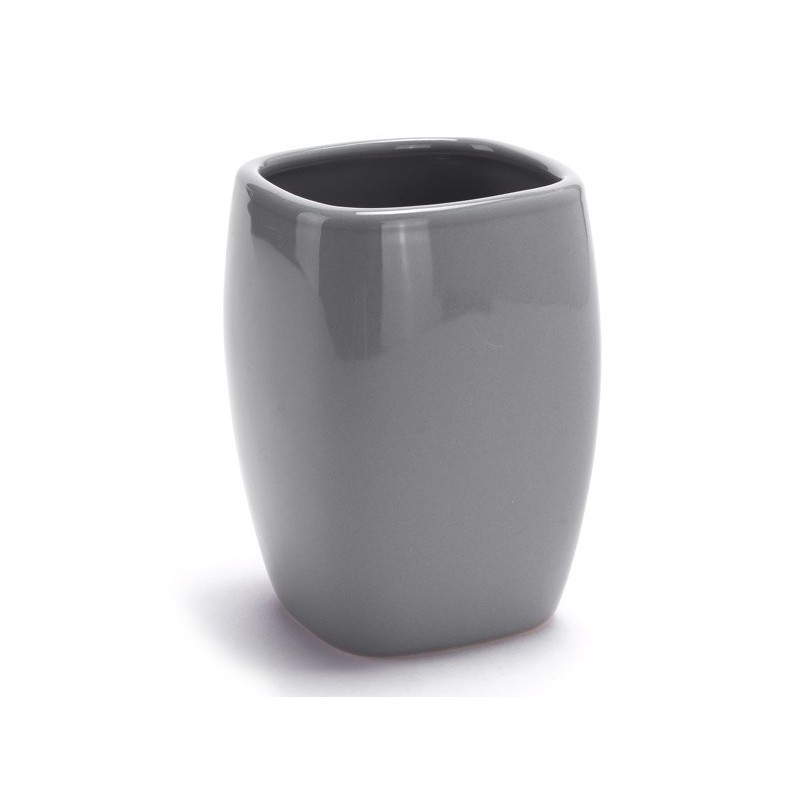 MSV Ensemble 3 accessoires de salle de bain Céramique CLASSIC Gris MSV