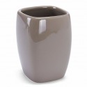 MSV Ensemble 3 accessoires de salle de bain Céramique CLASSIC Marron MSV