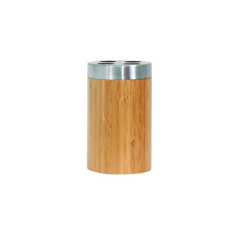 Porte Brosse à dents Bambou & Inox MSV MSV