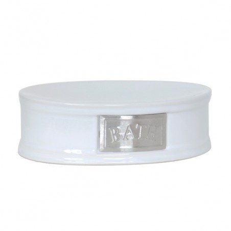Porte Savon Céramique ADELAIDE Blanc MSV MSV