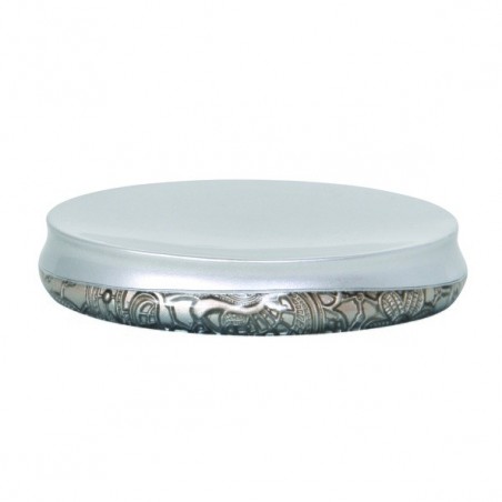 Porte Savon Polyrésine ALADDIN Argent MSV MSV