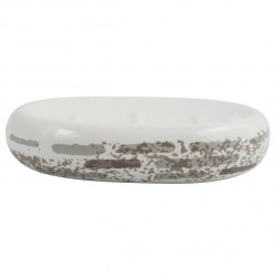 MSV Porte Savon Céramique BRIQUE  Beige