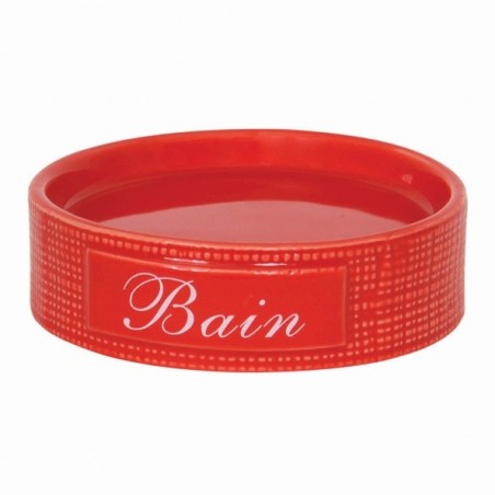 Porte Savon Céramique DINAN Rouge MSV MSV