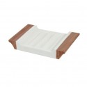 Porte Savon Polyrésine FJORA Beige & Blanc MSV MSV