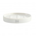 MSV Porte Savon Céramique H/F Blanc & Gris MSV