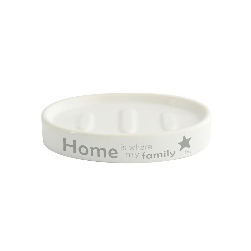 Porte Savon Céramique HOME Blanc MSV MSV