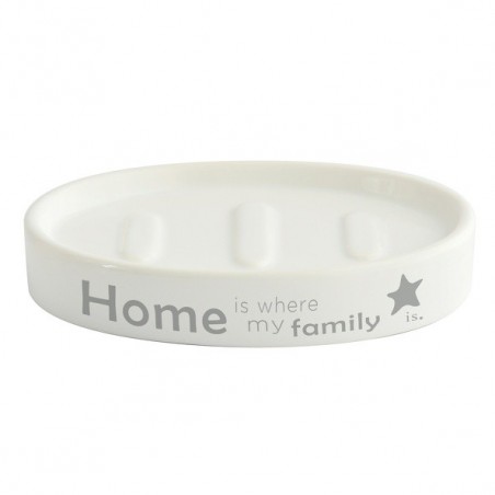 Porte Savon Céramique HOME Blanc MSV MSV