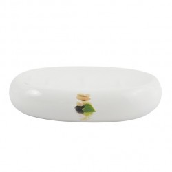 Porte Savon Céramique JAVA LINGGA Blanc MSV MSV