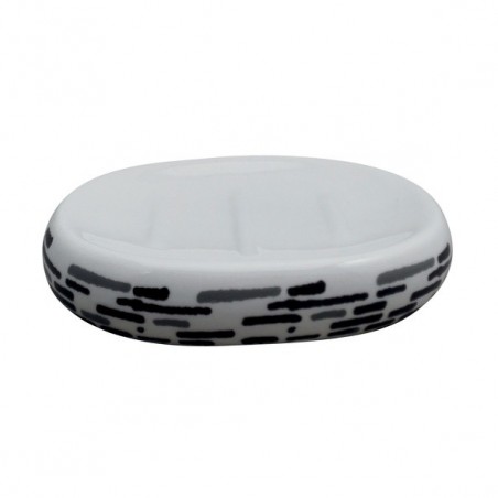Porte Savon Céramique JAVA LOFT Gris Anthracite MSV MSV