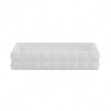 Porte Savon Polyrésine Kubik Blanc MSV MSV