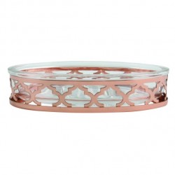 Porte Savon Verre & Acier LAYLA  Cuivré MSV MSV