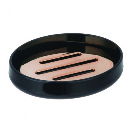 Porte Savon PS & PP  LENA Noir cuivré MSV MSV