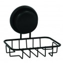 porte savon avec mega ventouse Acier Noir MSV MSV