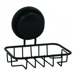 MSV porte savon avec mega ventouse métal Noir MSV