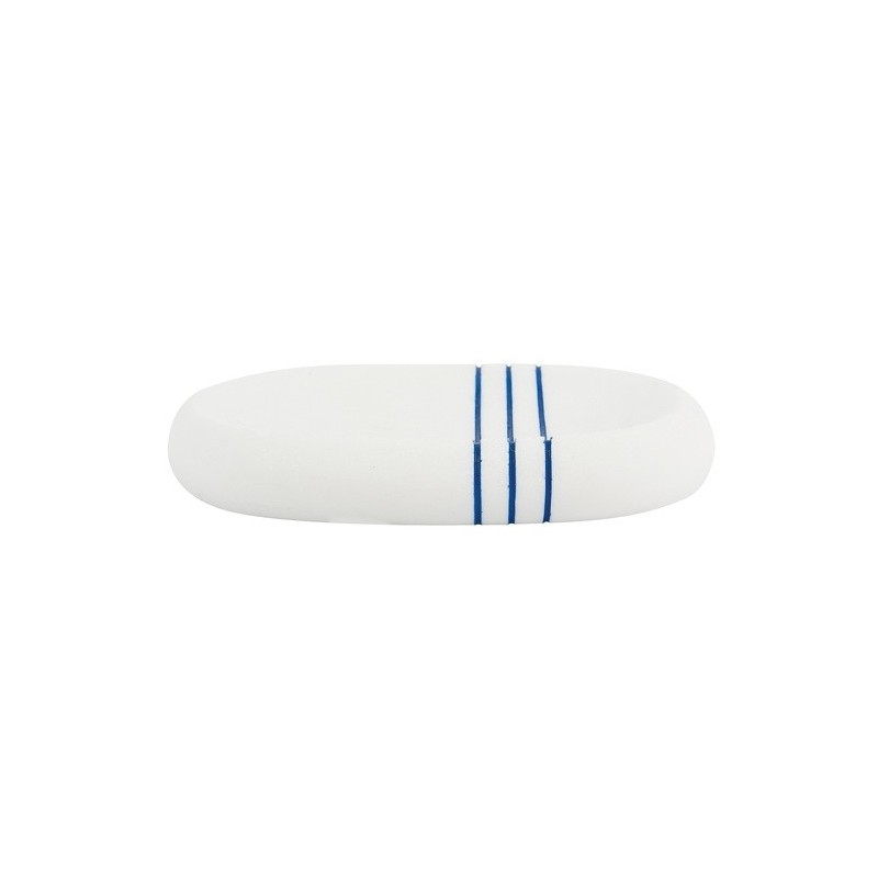 spirella Porte Savon Polyrésine PACCO Blanc & Bleu MSV