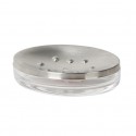 Porte Savon PS & Inox PAPEETE Transparent & Gris MSV MSV