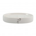 Porte Savon Céramique PLUMA Bleu & Blanc MSV MSV