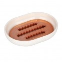 Porte Savon PS PRETTY Cuivré & Blanc MSV MSV