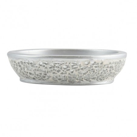 Porte Savon Polyrésine SCARLETT Argent MSV MSV