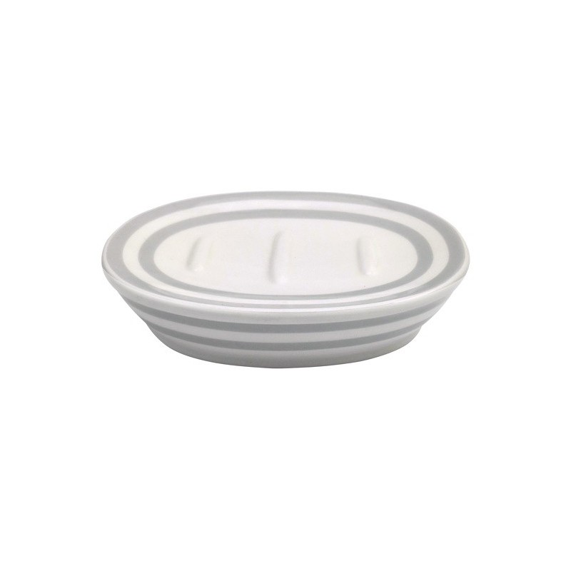 MSV Porte Savon Céramique SEAUVILLE Gris MSV