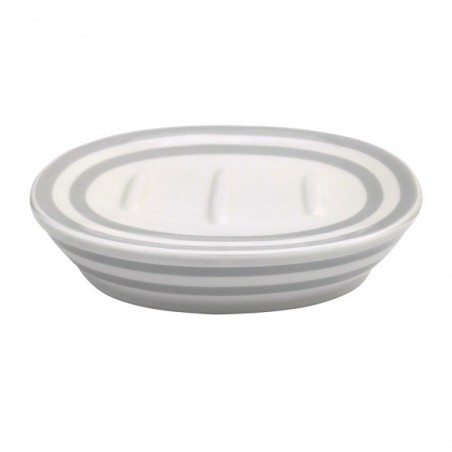 MSV Porte Savon Céramique SEAUVILLE Gris MSV