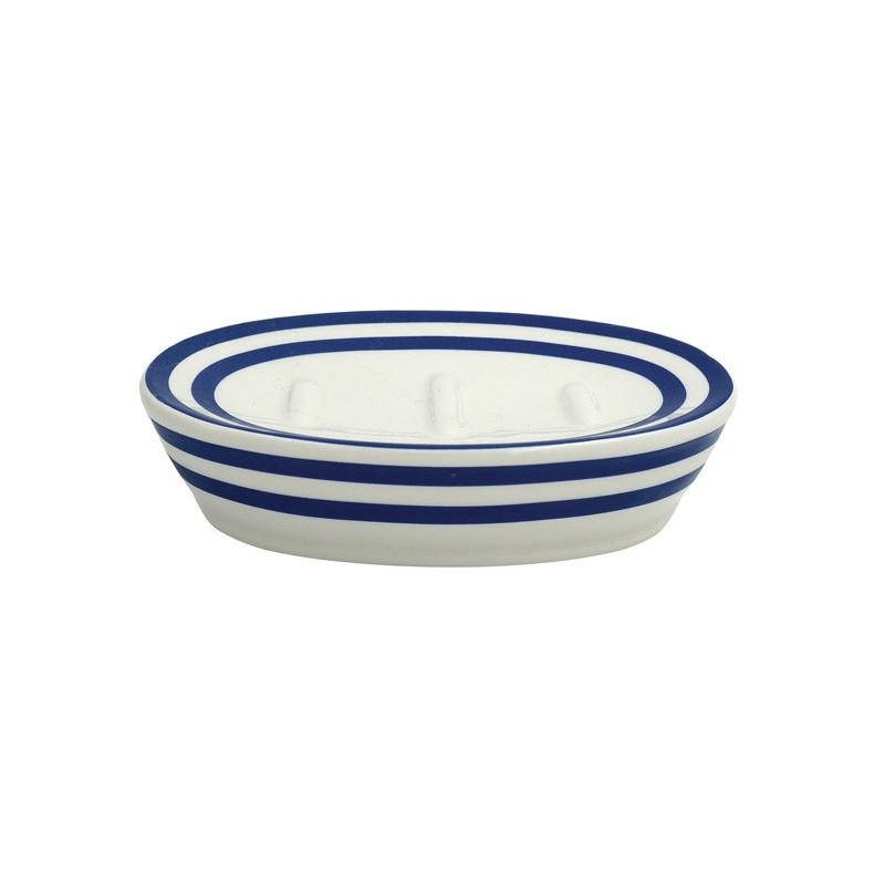 MSV Porte Savon Céramique SEAUVILLE Bleu Marine MSV