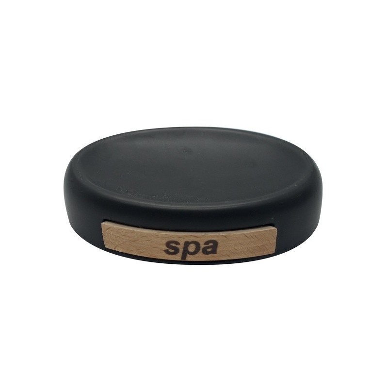 MSV Porte Savon Céramique SPA Noir & Beige MSV