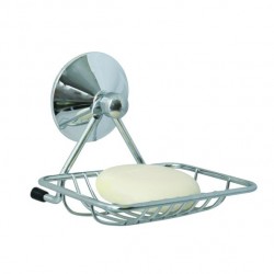 Porte Savon à fixer Acier SUPER VENTOUSES Chromé MSV MSV
