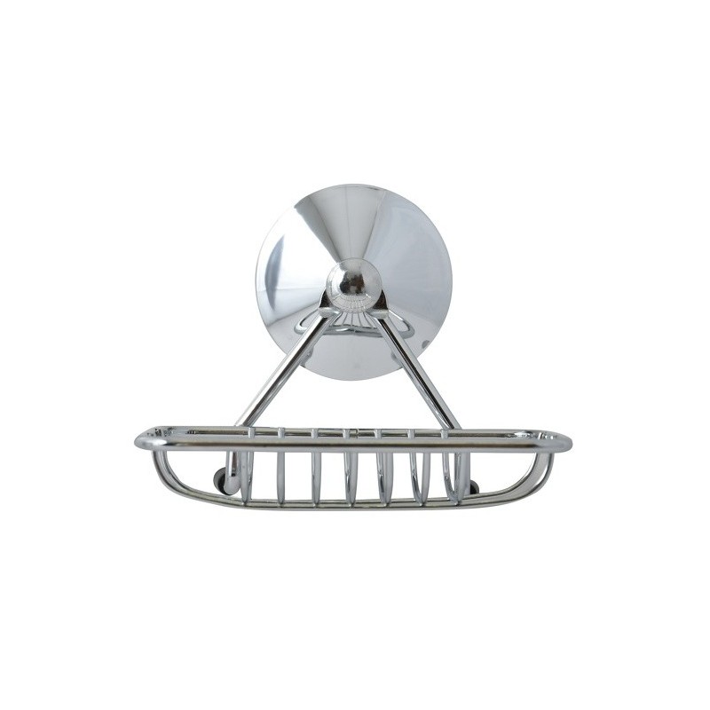 MSV Porte Savon Acier SUPER VENTOUSES Chromé MSV