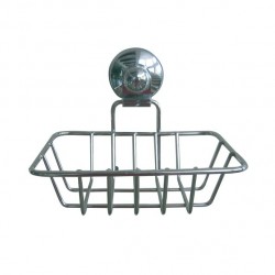 Porte Savon Bain Acier Chromé VENTOUSES Gris MSV MSV