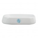 Porte savon Céramique WATERCOLOR  Blanc & Bleu MSV MSV