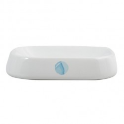 Porte savon Céramique WATERCOLOR  Blanc & Bleu MSV MSV
