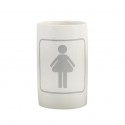 MSV Vaso cerámicaMSV M/F Blanco y Gris MSV