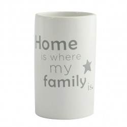 MSV Vaso cerámica HOME Blanco MSV