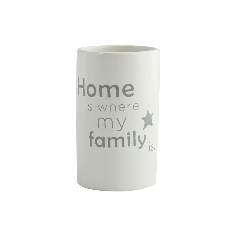 MSV Vaso cerámica HOME Blanco MSV