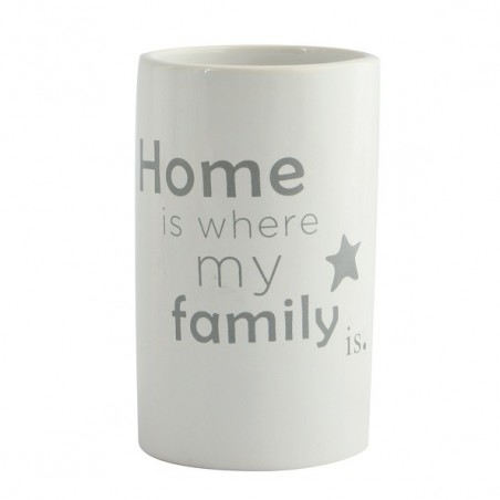 MSV Vaso cerámica HOME Blanco MSV