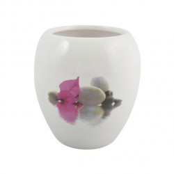 MSV Vaso cerámica JAVA BORNEO Blanco MSV