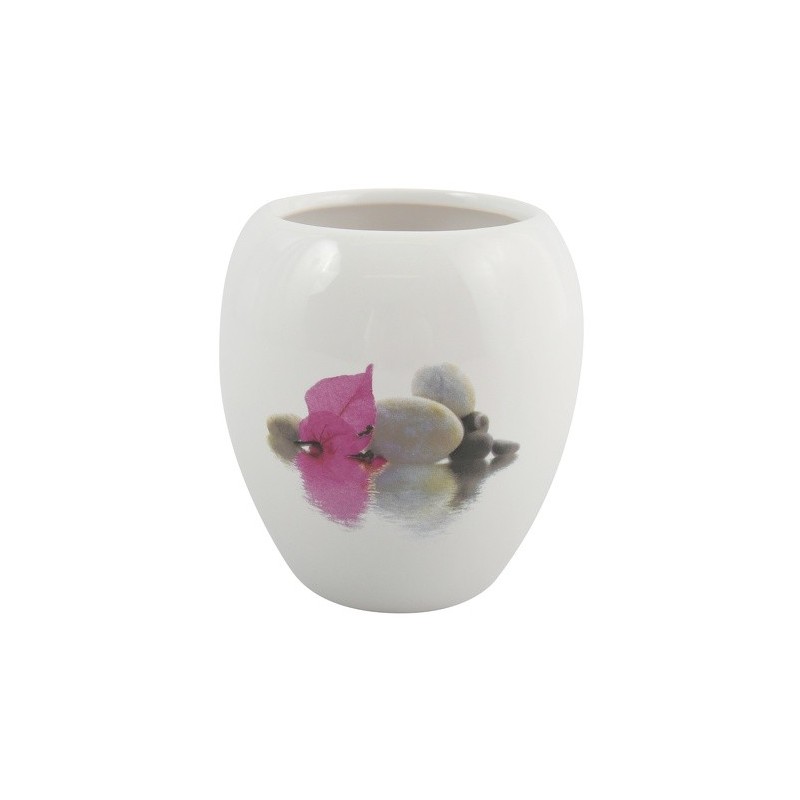 MSV Vaso cerámica JAVA BORNEO Blanco MSV
