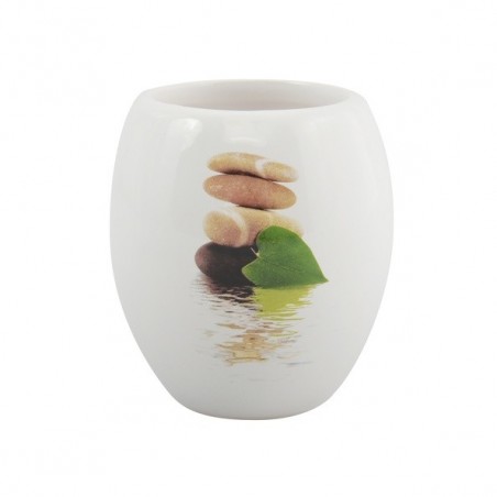 MSV Vaso cerámica JAVA LINGGA Blanco MSV