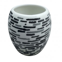 MSV Vaso cerámica JAVA LOFT Gris Antracita MSV