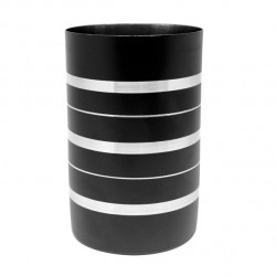 MSV Vaso de acero Inoxidable STENDAL Blanco y Negro MSV