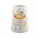 MSV Gobelet Céramique TEQUILA Blanc & Jaune MSV