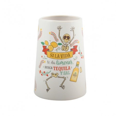 MSV Gobelet Céramique TEQUILA Blanc & Jaune MSV